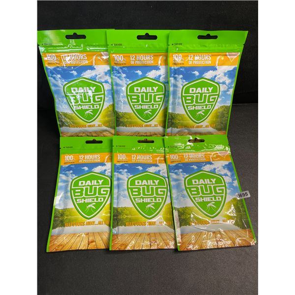 6 Packs (150pcs Each) Daily Bug Shield Natural Patches for Repelling Mosquitos/Insects/Bugs - New