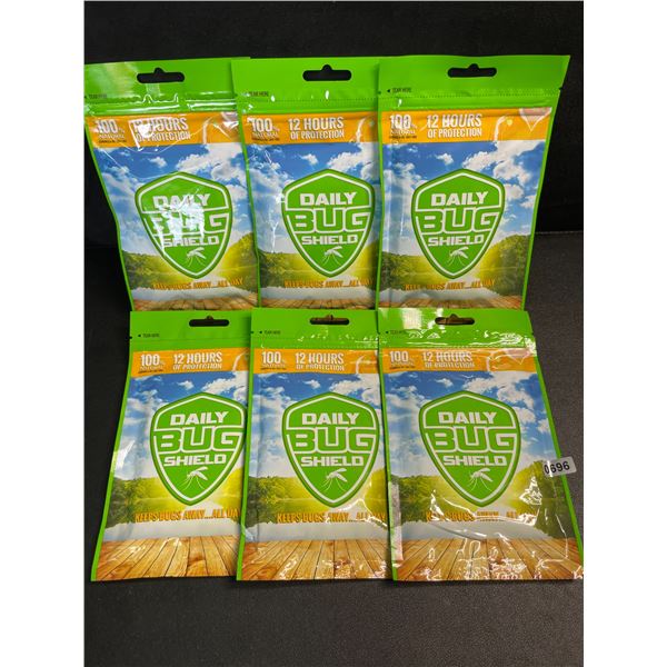 6 Packs (150pcs Each) Daily Bug Shield Natural Patches for Repelling Mosquitos/Insects/Bugs - New