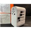 Image 2 : Lot of 2 Travel Adapters with Variable Voltage, USB-C+USB-A Ports - Brand New