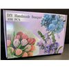 Image 6 : 400PC DIY Pipe-Cleaner Flowers/Handmade Bouquet Crafting Kit - Pink Flower Making Kit - New!