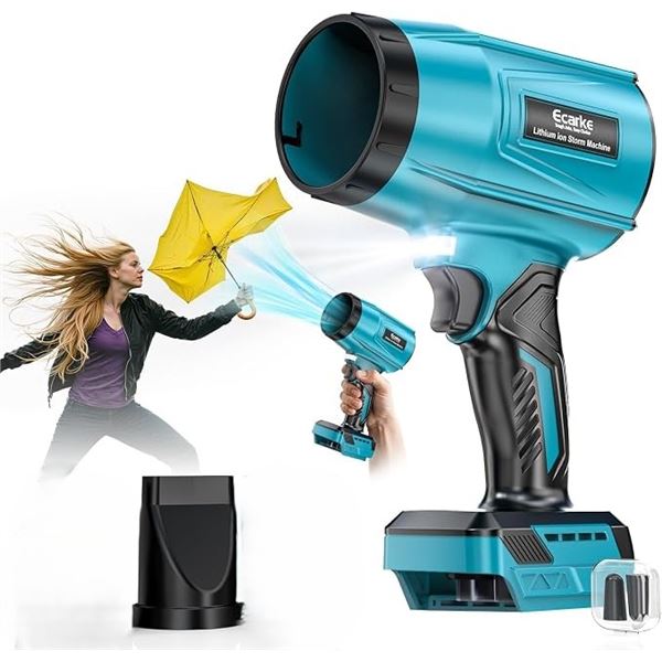 Ecarke Cordless High-Power Handheld Leaf Blower/Dust Blower (No Battery; Compatible w/ Makita 18V)