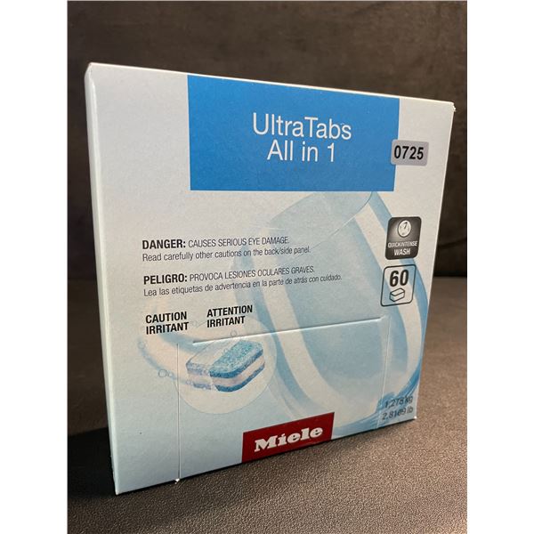 60-Pack Box of Miele UltraTabs All-In-1 Dishwasher Detergent Tablets - New