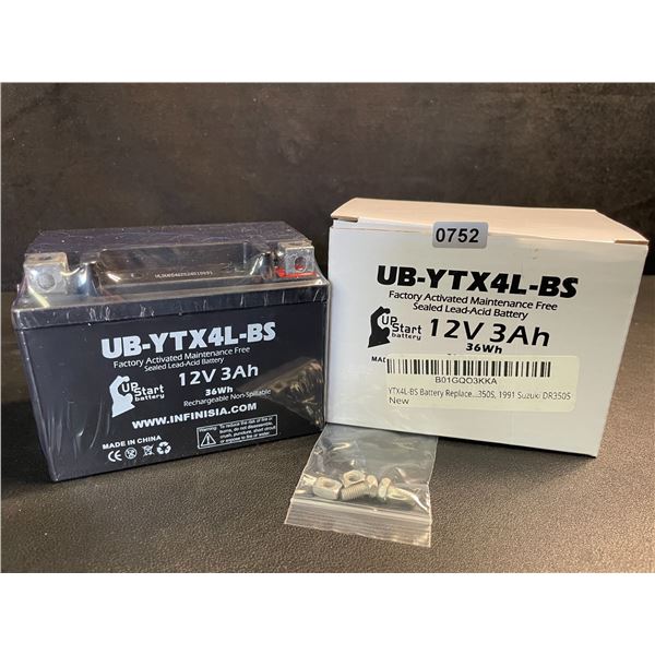 Upstart Factory Activated 12V 3.0Ah Sealed Lead-Acid Battery/ATV Battery - Brand New!