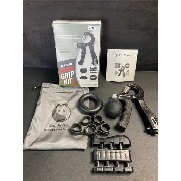 5-Piece Hand-Strength Trainer/Adjustable Counting Grip Kit for Training Arms/Forearms/Hands; New