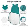 Image 8 : BubblePanda Ultra-Soft Toddler Sleep Sack (Fits 2T-3T) Emerald Color - New in Box!