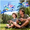 Image 3 : Remote Control Airplane Drone Toy w/ One Key Take Off/Landing, 3 Speed Modes, 360° Flips - New