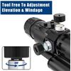 Image 13 : UUQ 4x32 Prism Rifle Scope with Red Laser - Tactical Optic Scope - Brand New!