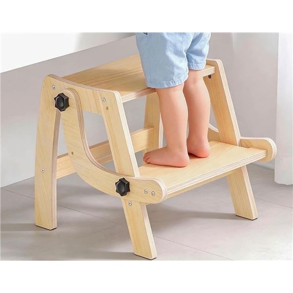 Convertible 2 IN 1 Children's Step Stool and Chair - New