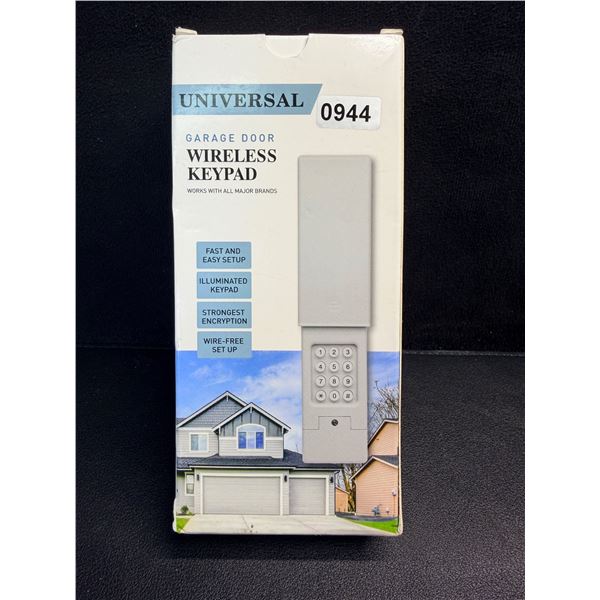 Universal Wireless Illuminated Garage Door Keypad - Wire Free Installation - New