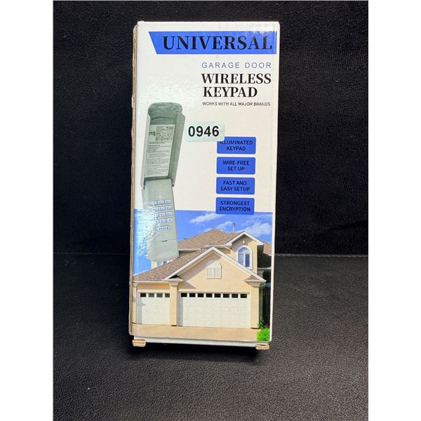 Universal Wireless Illuminated Garage Door Keypad - Wire Free Installation - New