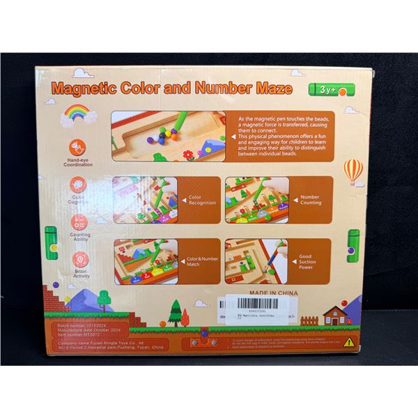 Magnetic Colour and Number Maze for Dexterity Brain Activity and Color Recognition Ages 3+