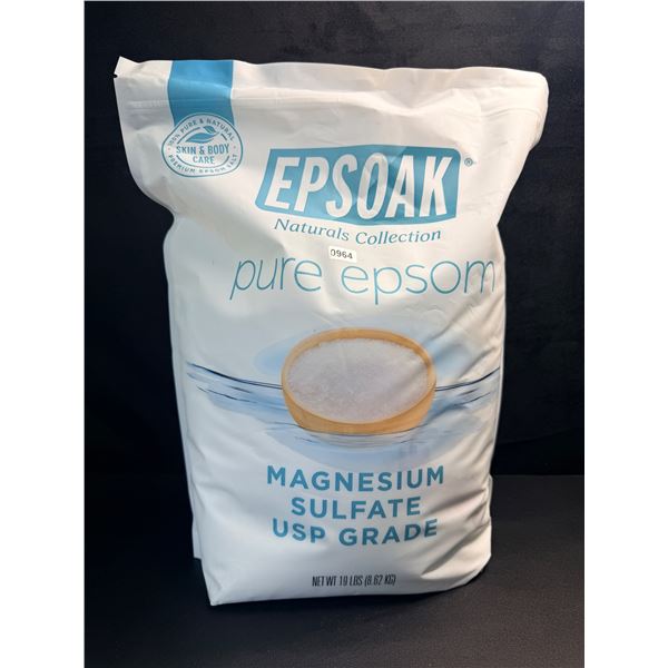 EPSOAK 8.62KG Bag Premium Pure Epsom Salt - Magnesium Sulfate USP Grade - New