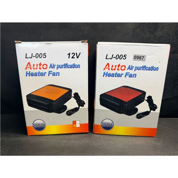 2 12v Plug in Vehicle Defrosters - Hot and Cold Function - New