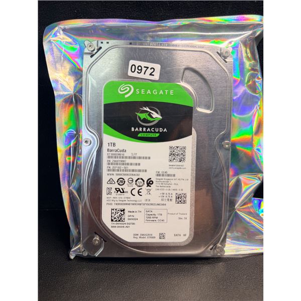 Seagate Barracuda 1TB SATA. 3.5" HDD -  Formatted Ready to Use!