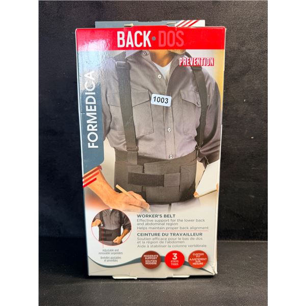 Workers Belt L/XL for Prevention of Back/Lumbar Pain During Work or Intense Activities - New