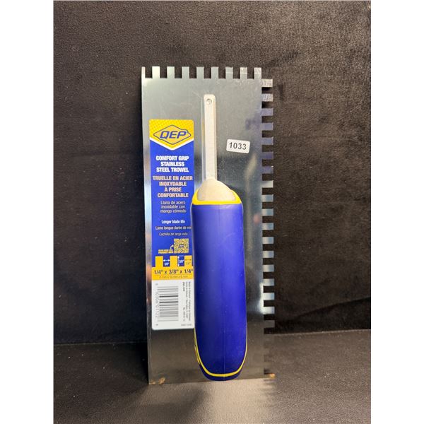 QEP Comfort Grip Stainless Steel Trowel - New