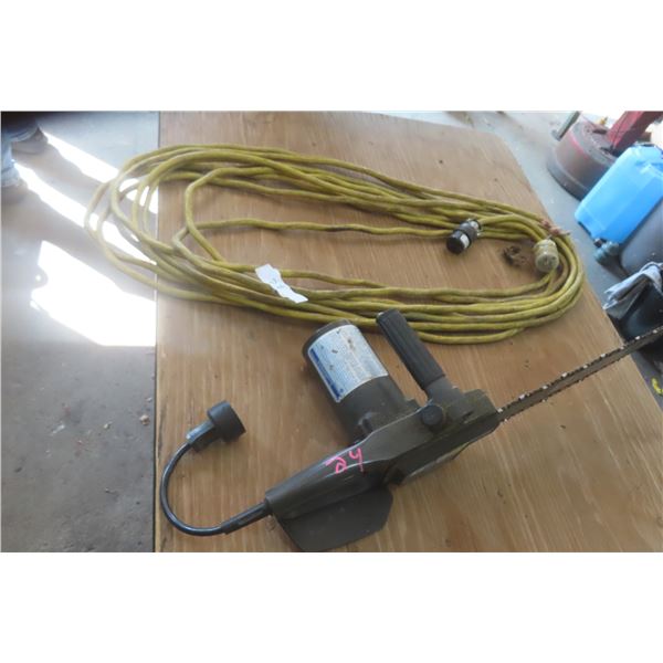 Mastercraft Electric Chain Saw with Extension Cord