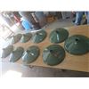 Image 1 : 9 Porcelain Service Station Barn Light Shades