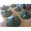 Image 3 : 9 Porcelain Service Station Barn Light Shades