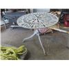 Image 1 : Antique Cast Table, 30" Diameter