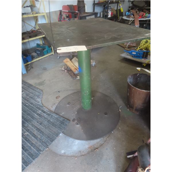 Heavy-Duty Steel Shop Table, 36" x 29" x 24"