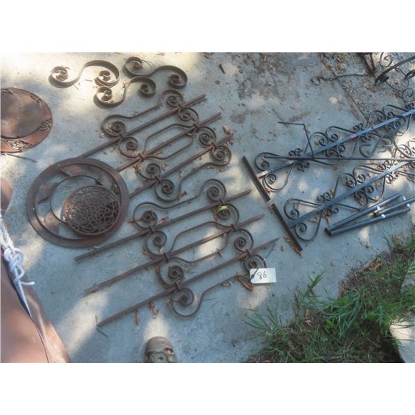 Wrought Iron Yard Decor