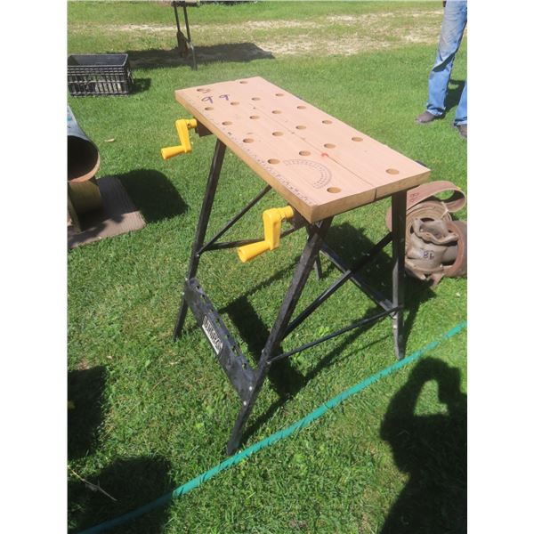 Workbench with Vise-Style Top