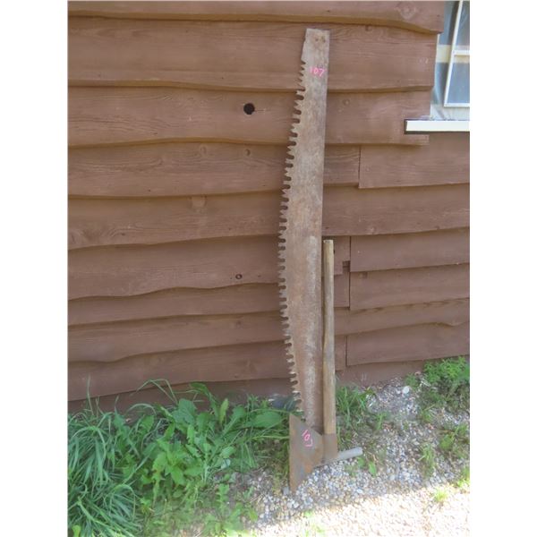 Antique Saw and Broad Axe