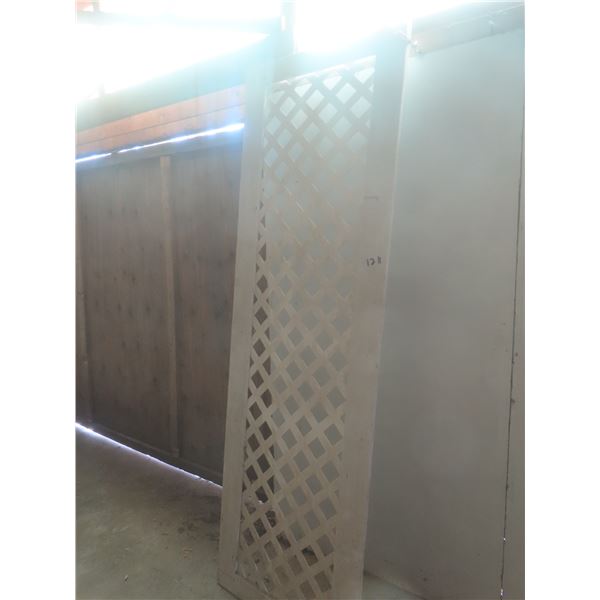 Wood Framed Lattice, 32" x 102"