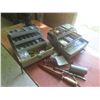 Image 1 : 2 Fishing Tackle Boxes with Hooks, Lures, and Filet Knife