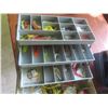 Image 3 : 2 Fishing Tackle Boxes with Hooks, Lures, and Filet Knife