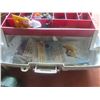 Image 4 : 2 Fishing Tackle Boxes with Hooks, Jigs, Lures, Reels