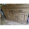 Image 4 : Oak 2-Piece China Cabinet, Lighted