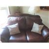 Image 8 : Leather Sofa and Loveseat Set