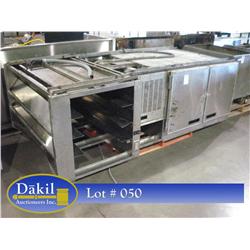 PASS THROUGH OVERHEAD REFRIGERATOR W/ FULL SIZE PAN HOLDER