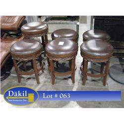 LEATHER STOOLS (X6)