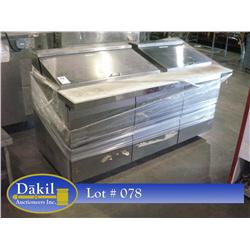 CONTINENTAL 72" SANDWICH PREP TABLE W/ REFRIGERATED PAN DRAWERS
