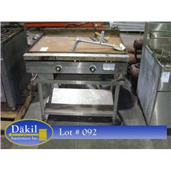 WOLF 36" FLAT TOP GRILL ON CASTERED STAND