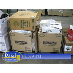 PLASTIC FOOD CONTAINERS, DRINK LIDS, PAN LINERS & MISC