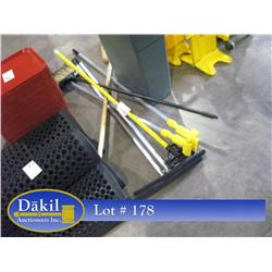 BROOMS, SQUEEGEES, MOP HANDLES