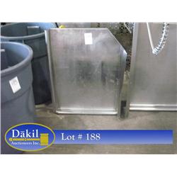 36" STAINLESS STEEL CLEAN DISH WING