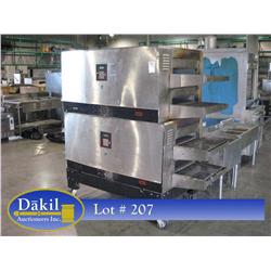 CTX DOUBLE STACK, DIGITAL CONTROL, CONVEYOR PIZZA OVENS (X2)