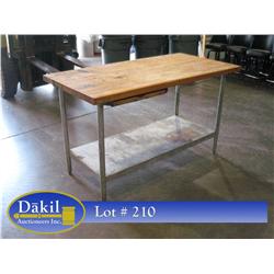 60"X30" BUTCHER BLOCK TABLE