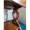 Image 6 : Wood Drop-Leaf Side Table with Lower Shelf