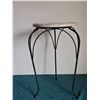 Image 4 : Stained Glass Mosaic Top Iron Plant Stand
