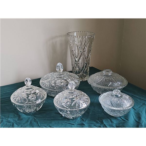 Cross & Olives Collection Crystal Serveware Set