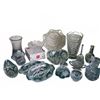Image 2 : Clear Pressed and Cut Glassware, Including Mikasa Bowl
