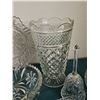 Image 3 : Clear Pressed and Cut Glassware, Including Mikasa Bowl