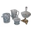 Image 2 : Cut Glass Crystal Tableware Set, 4 Pieces