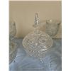 Image 6 : Cut Glass Crystal Tableware Collection with Lidded Bowls